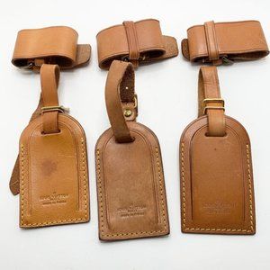 Authentic Louis Vuitton Luggage Tag with Poignet - Set of 3 -  Unstamped